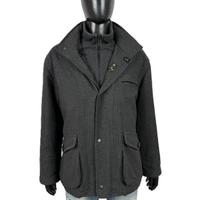 Fay Double Collar Giaccone Lana Grigio Uomo XL