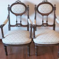 Coppia Poltroncine stile Luigi XVI. 