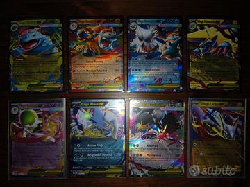 Lotto di 8 Carte Pokemon Ita Rare Mega Ex Holo