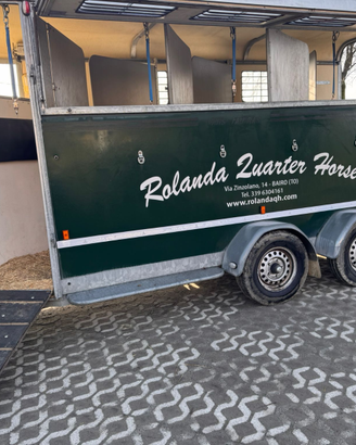 Trailer cavalli 4 posti con selleria