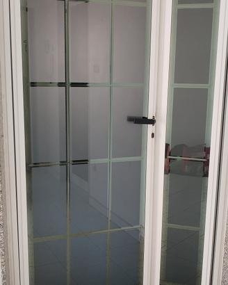 Porte interne vetrate bianche  4 singole + una dop