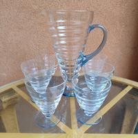 Caraffa e Bicchieri Vetro Nason