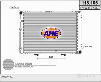 Radiatore Motore Mercedes 190 W201 Bz 2015001103