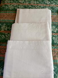  lenzuola bianche 3 pezzi