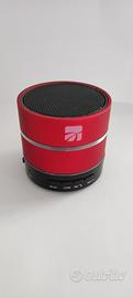 Mini cassa bluetooth rossa