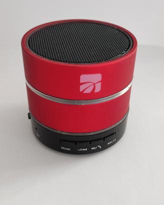 Mini cassa bluetooth rossa