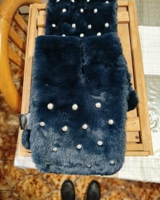 Lotto 4 Sciarpe Peluche Nuove Morbidissime
