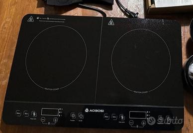 Piano cottura a induzione doppia portatile Aobosi