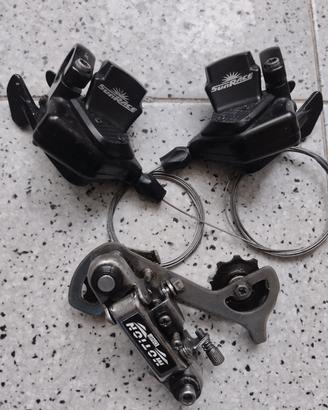 manettini e cambio 8 velocità mtb