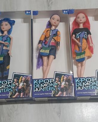 tris bambole kpop demon hunters 30cm 12€