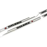 adesivi gilera 50 trial 5v 7hp aufkleber argento