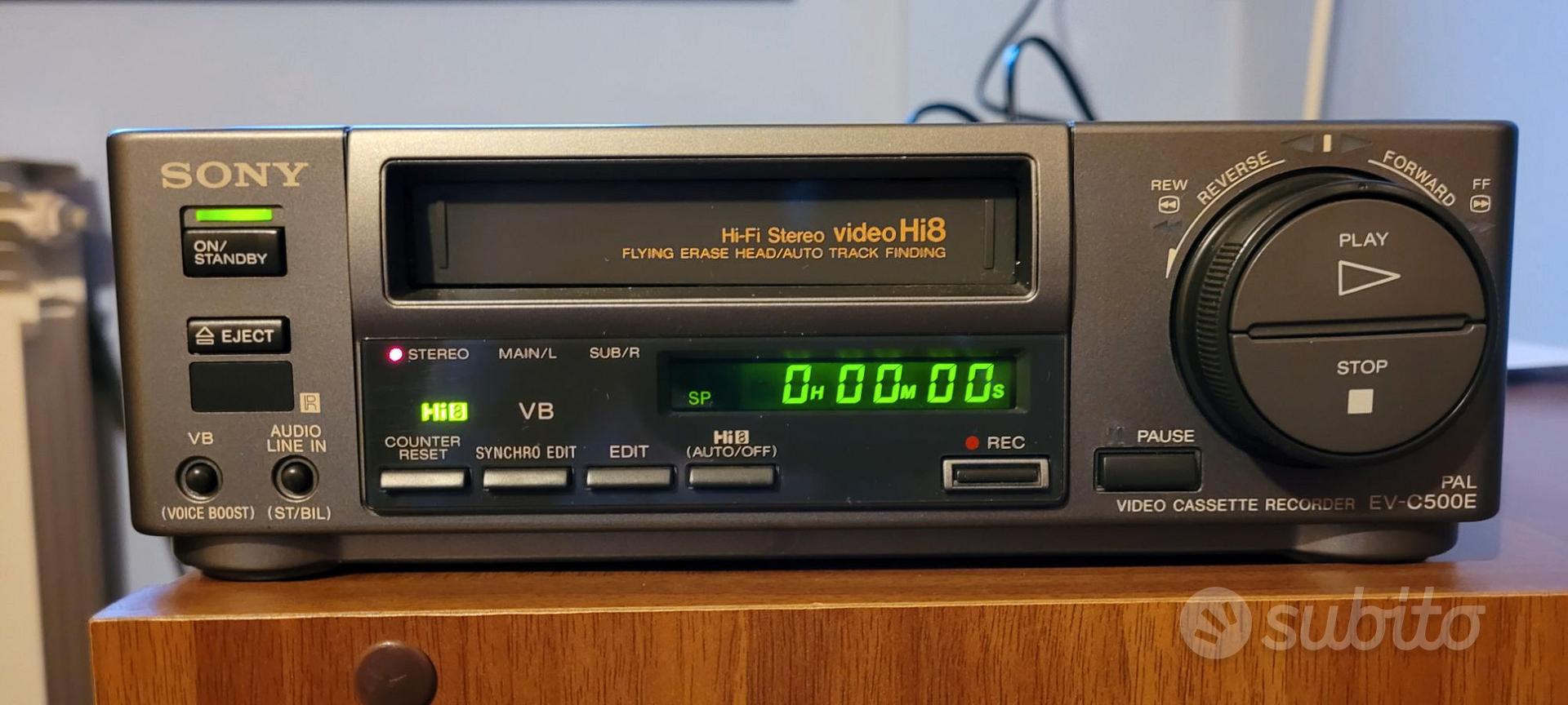MAGNÉTOSCOPE HI8 SONY EV-C500E Hifi Stéréo Pal Vidéo Cassette Recorder EUR  375,00 - PicClick FR