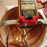 paiolo in rame con mulino elettrico per polenta 