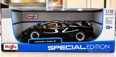 Maisto Lamborghini Diablo SV 1:18 Nera