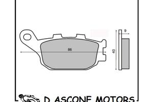 Coppia pastiglie freno posteriori sinterizzate Hon
