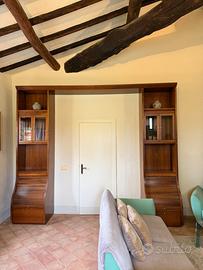 Libreria a ponte legno massello