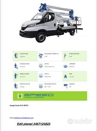Noleggio vendita Iveco daily 24 mt socage