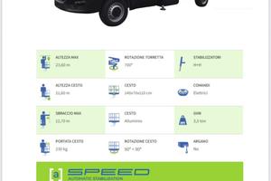 Noleggio vendita Iveco daily 24 mt socage