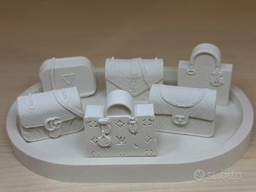 Mini borsette luxury in gesso
