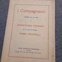 Libretto Opera "I Compagnacci" - Originale Sonzogn