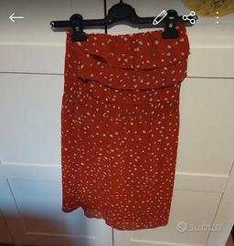 Vestito donna senza spalline