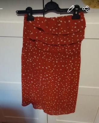 Vestito donna senza spalline
