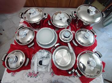 Batteria pentole acciaio 18/10 Maxims de Paris