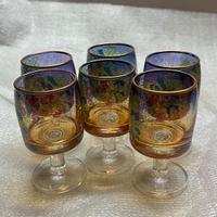 Servizio di Rosolio in vetro di Murano 