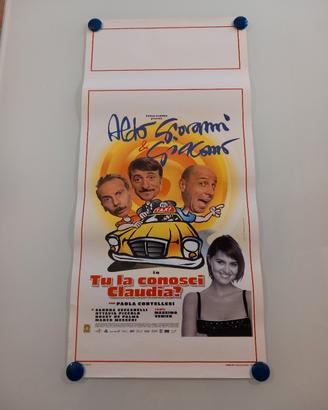 DVD + Locandina Cinema "Tu la conosci Claudia ?"
