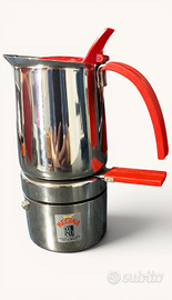 Caffettiera Vintage Regina Guido Bergna GB Acciaio