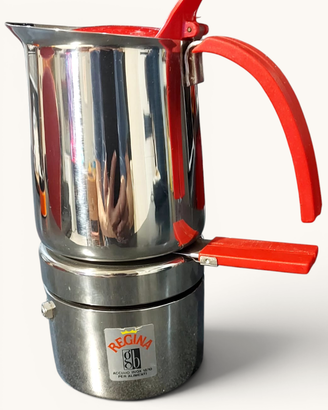 Caffettiera Vintage Regina Guido Bergna GB Acciaio