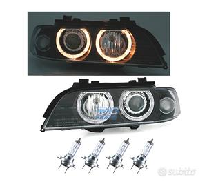 FARI BMW E39 95-00 OCCHI ANGEL FONDO NERO