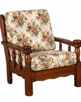 Poltrona rustica in pino massello