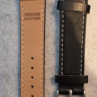 cinturino in pelle nera larghezza 20mm