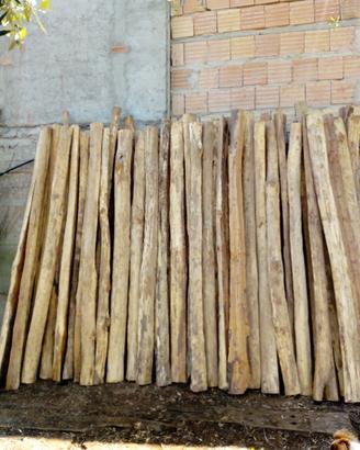 Paletti per recinzione in legno di caciaro