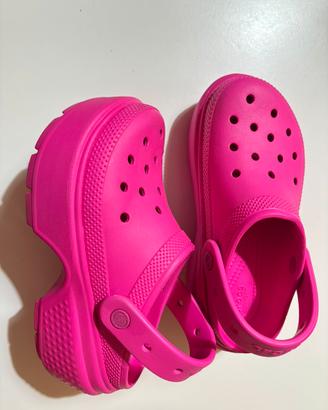 Crocs Iconic Comfort Platform Numero 38 Fuxia
