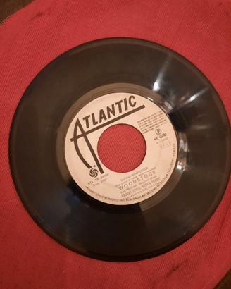disco vinile 45 giri Woodstock e Aretha Franklin