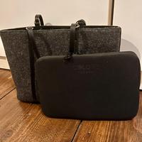 Borsa in tessuto lana cotta Coccinelle