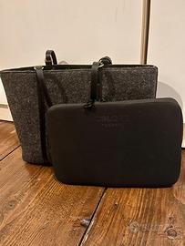 Borsa in tessuto lana cotta Coccinelle