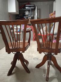Sedia girevole fine '800