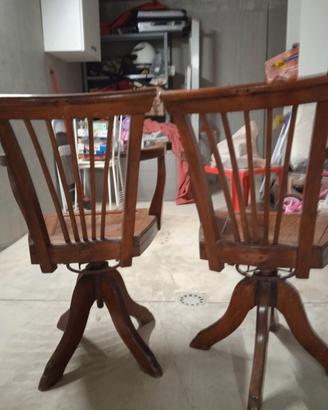 Sedia girevole fine '800