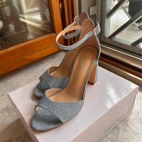 Scarpe laminate con brillantini