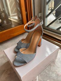 Scarpe laminate con brillantini