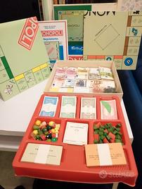 2 Giochi da tavolo MONOPOLI in EURO E LIRE