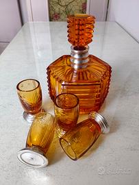Servizio liquore Art Déco anni '30 