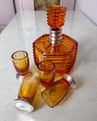 Servizio liquore Art Déco anni '30 