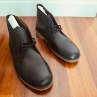 CLARKS Bushacre 42,5 Nere tipo Desert Boots NUOVE