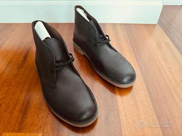 CLARKS Bushacre 42,5 Nere tipo Desert Boots NUOVE