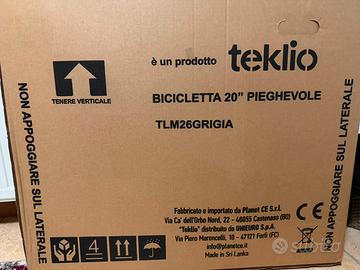 Bicicletta teklio nuova mai usata