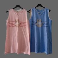 Camicia da Notte Rosa & una Azzurra con Orsetto 